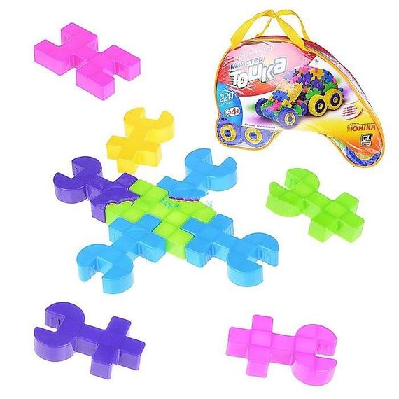 Конструктор з великими деталями «Майстер Тошка» 80037UNK, 220 запчастин | Зображення 1