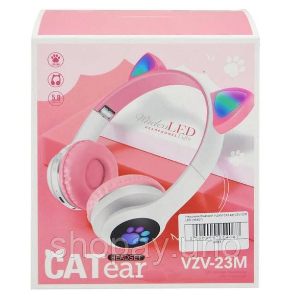 Bluetooth вільні блютуз навушники для дітей Cat VZV 23M, Навушники з вушками Дитячі cat SZ-55 | Зображення 1