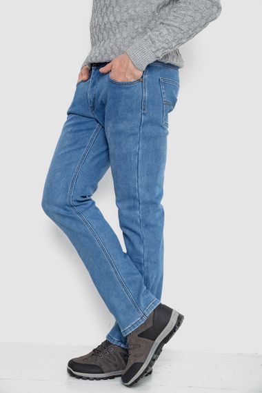 Джинсы мужские на флисе  -уценка, цвет джинс, 254R2403-U-3 | Зображення 2