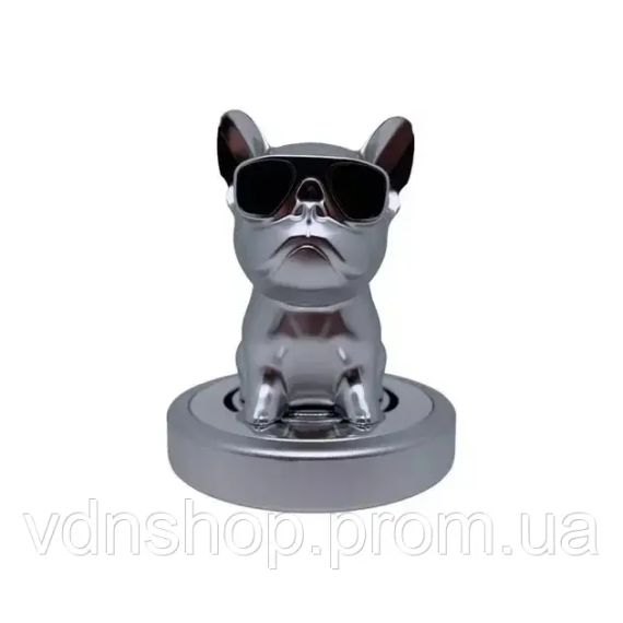 Ароматизатор для авто "Бульдог" з головою, що хитається, розмір 9х8 см | Зображення 1