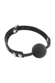 Классический кляп с силиконовым шариком Fetish Tentation Silicone Gag Ball Black sexstyle