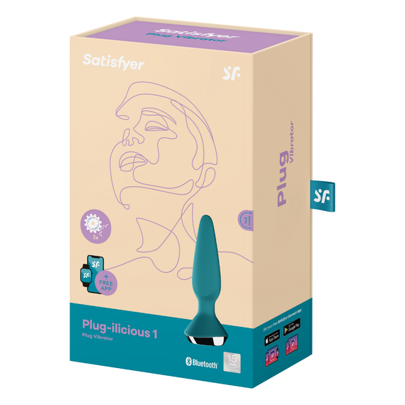 Смарт анальна пробка з вібрацією Plug-ilicious 1, бірюзова Satisfyer (Німеччина) sexstyle | Зображення 6