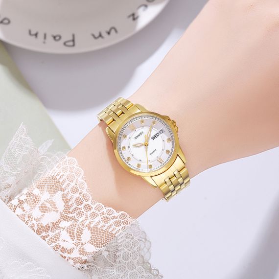 Жіночий годинник Skmei 2085GDSI Gold-Silver | Зображення 2