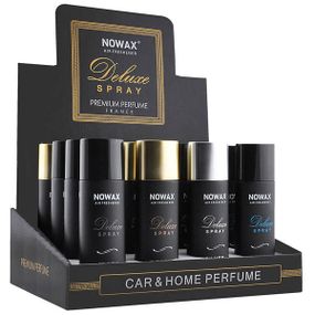 NOWAX Ароматизатор повітря з розпилювачем у виставковому боксі Deluxe Spray - Silver, 50ml