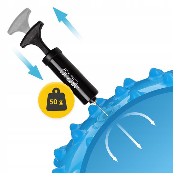 М'яч для пілатесу, йоги, реабілітації 4FIZJO 20 см (масажний) Blue (P-5905973402354) | Зображення 1