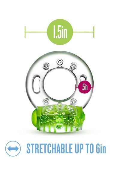 Ерекційне віброкільце PLAY WITH ME AROUSER VIBRATING C-RING GREEN Sex Aura | Зображення 4