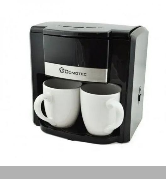 Кавоварка на 2 чашки 420 мл з ложкою Domotec MS-115 (47534-115_471)