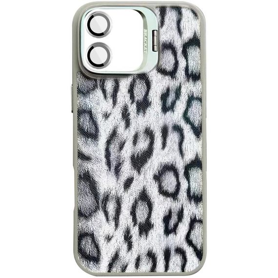 Чохол TPU+PC Wild Leopard with Magnetic Fit and Lens для Apple iPhone 17 (6.3") Grey