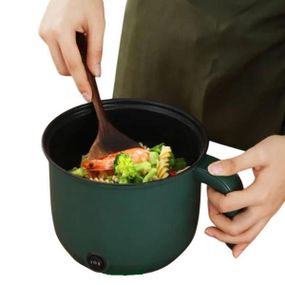 Каструля електрична 1,5л з кришкою з чашею з нержавіючої сталі Зелена