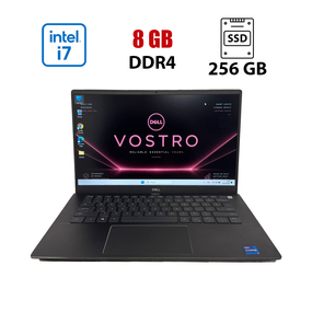 Ноутбук Б-клас Dell Vostro 5402 / 14.6" (1920x1200) IPS / Intel Core i7-1165G7 (4 (8) ядра по 2.8 - 4.7 GHz) / 8 GB DDR4 / 256 GB SSD / Intel UHD Graphics / WebCam б/в