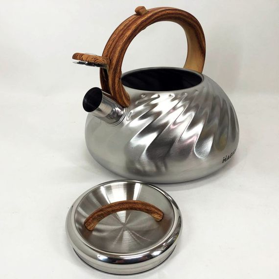 Чайник Magio MG-1194 3 л зі свистком, чайник зі свистком для індукційної плити, чайник газовий | Зображення 1