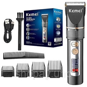 Аккумуляторная машинка для стрижки волос Kemei KM-5073