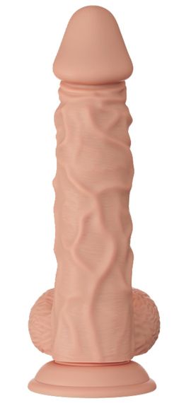 Фалоімітатор з мошонкою на присосці BAILE - Beautiful Burag 9.4", BW-008104NR Sex Aura | Зображення 6