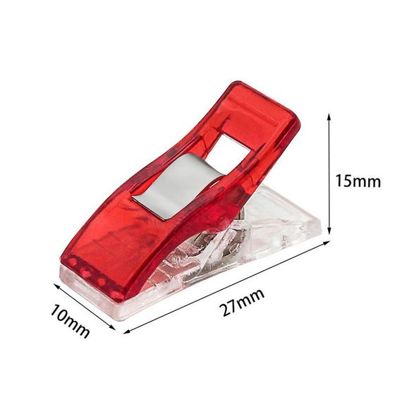 Клипсы пластиковые 2,7 x 1 см зажимы для пэчворка, квилтинга, кожи (5935)