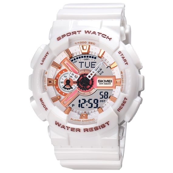 Жіночий годинник Skmei 1834WT White-Gold