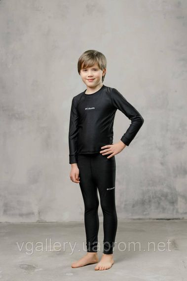 Дитяча термобілизна чорна COLUMВІА OMNI HEAT термокостюм спортивний для дітей коламбія омні хіт