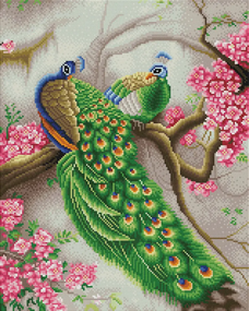 Алмазна мозаїка Павичі 40х50 см ColorArt  SP019