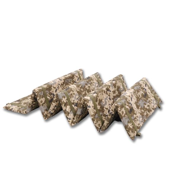 Тактичний розкладний каремат посилений (20мм+стропа) Kiborg К-2 піксель | Зображення 3