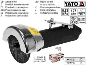 Резак пневматический YATO Польша різак пневмо Ø=75 YT-09715