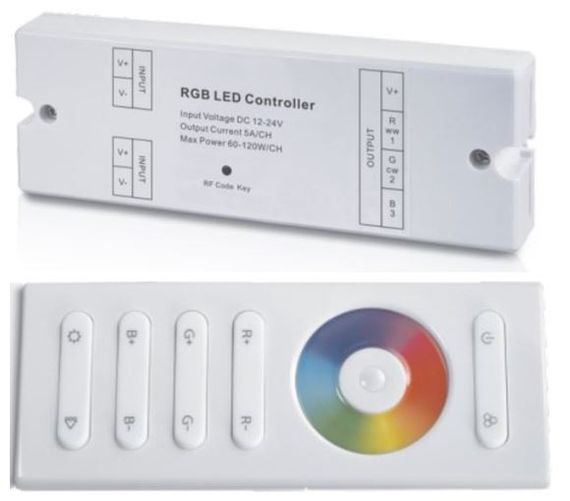 Контролер RGB однозональний з сенсорним пультом SR-2839-RF (180W) SUNRICHER | Зображення 1
