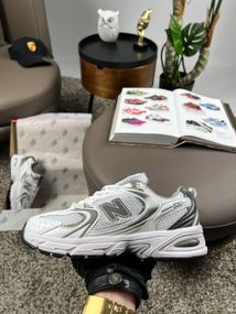 Мужские кроссовки New 530 Premium White Grey весна / літо / осінь A3660