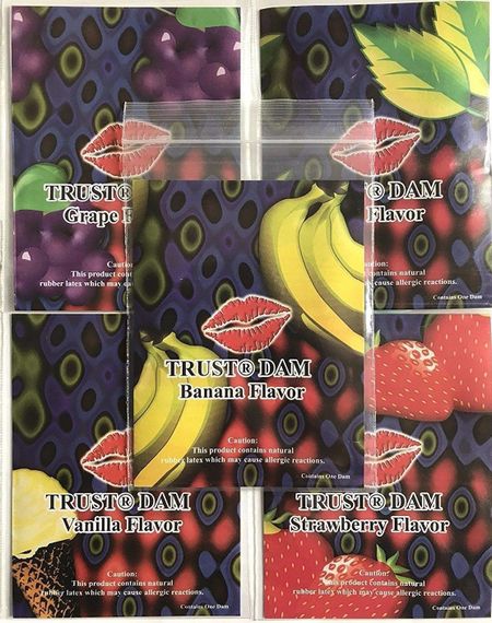 Набор латексных салфеток Latex Dental Dams Assorted 100 шт | Зображення 1