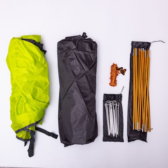 Палатка 3 х местная 210×180×135 (см) кемпинговая туристическая для рыбалки, отдыха на природе, пляжа Салатовый | Зображення 2