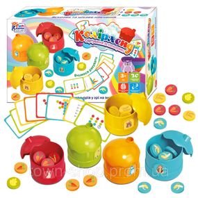 Детская обучающая игра "Колірленд" 56703-4F 20 карточек, 5 боксов-домиков