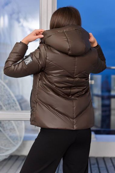 Жіноча демісезонна куртка, арт. 1008, шоколад | Зображення 1