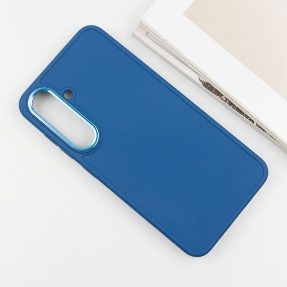 TPU чехол Bonbon Metal Style для Samsung Galaxy S24 Синий / Denim Blue | Зображення 2
