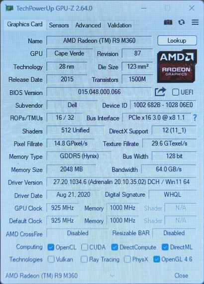 Мобильная рабочая станция Dell Precision 3510 / 15.6" (1366x768) TN / Intel Core i5-6300HQ (4 ядра по 2.3 - 3.2 GHz) / 8 GB DDR4 / 256 GB SSD / AMD FirePro W5130M, 2 GB GDDR5, 128-bit / WebCam б/у | Зображення 8