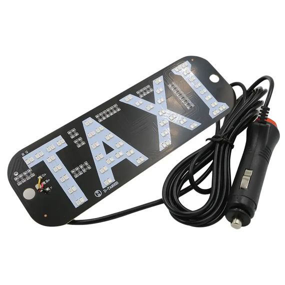 Двоколірна автомобільна світлодіодна табличка таксі, LED табло TAXI, червоний і зелений | Зображення 3