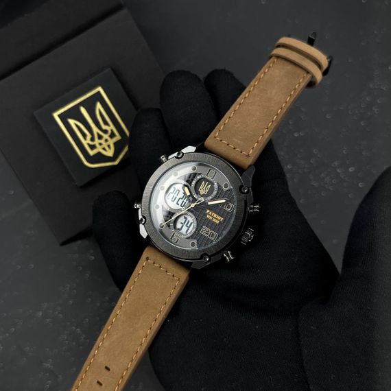 Patriot 017BKBR Тризуб золото Black-Brown | Зображення 1
