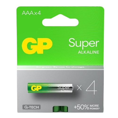Батарейка лужна AAA/LR03 (бл-4шт) GP Super
