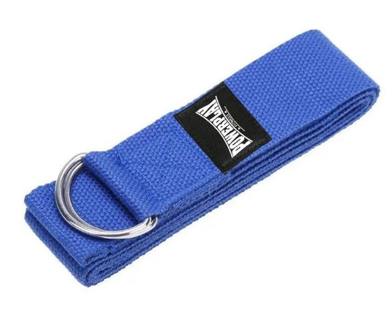 Ремінь для йоги PowerPlay PP_4409 183*3.8 см Синій (PP_4409_Blue)