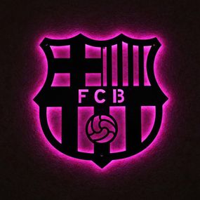 Панно декоративное картина на стену Барселона LED подсветка 16 цветов телефон 700х700 acr-p000281