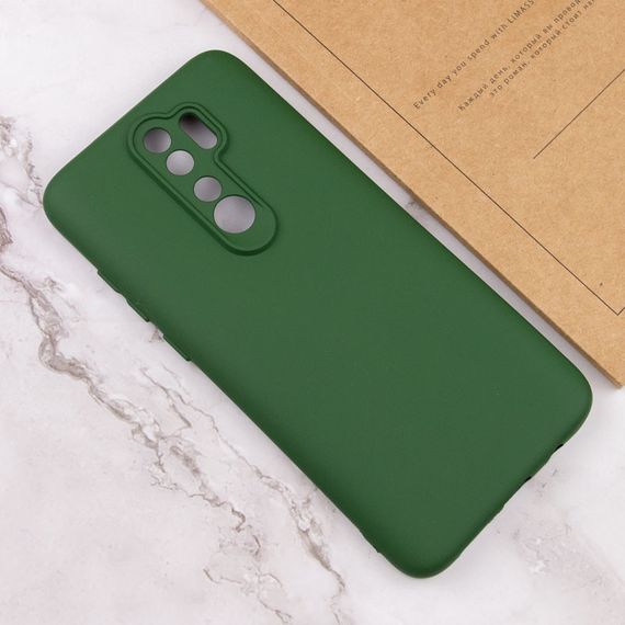Чохол TPU GETMAN Liquid Silk Full Camera для Xiaomi Redmi 9 Зелений / Dark green | Зображення 3