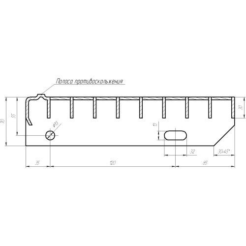 Зварний решітковий настил тип SPSCH34х38/40х2/1200x305 | Зображення 2
