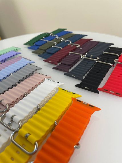 Силіконовий ремінець для Smart Watch Ocean Band 42/44/45/49 (Синій) | Зображення 3