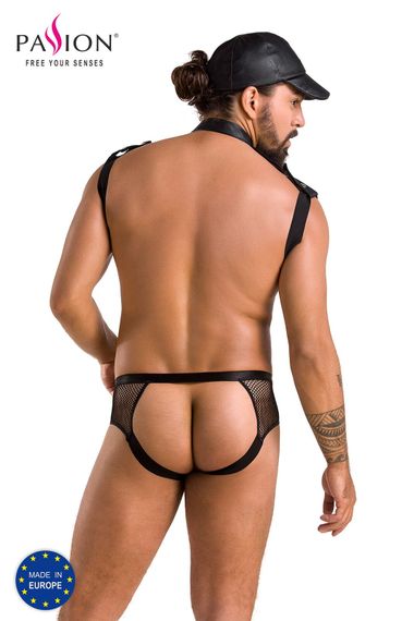 Сексуальный мужской эротический комплект Passion 038 SET JOHN, Черный, L, XL, L/XL | Зображення 5