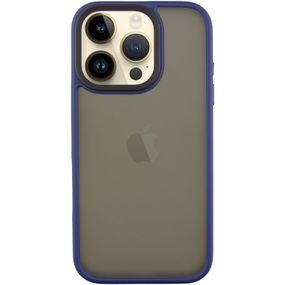 TPU+PC чехол Metal Buttons для Apple iPhone 16 Pro (6.3") Синий