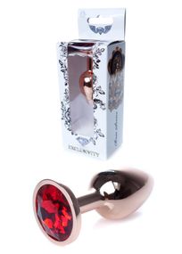 Анальна пробка B - Series HeavyFun Jewellery, червоно-золотиста