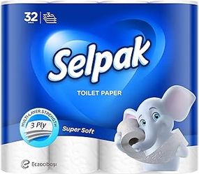 Туалетний папір Selpak Super Soft (32 рулони) тришаровий