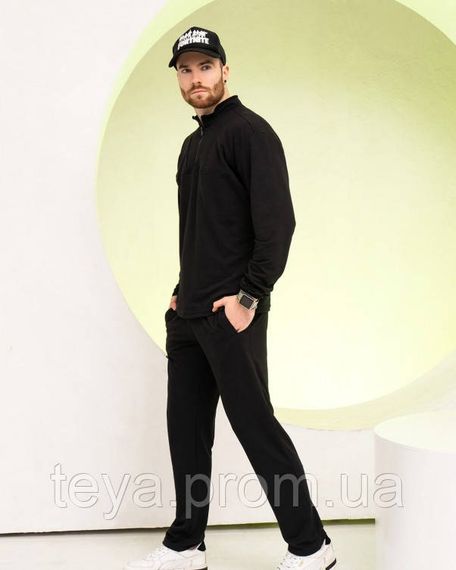 Спортивний костюм колір чорний розміри 3XL, XXL, M, XL, S, L FI_009531 | Зображення 1