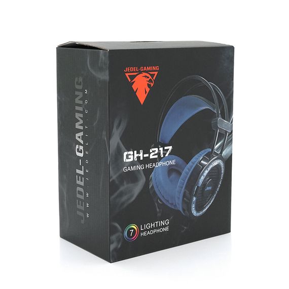 Наушники ведущие Jedel GH-217, с микрофоном, Black/Blue | Зображення 1