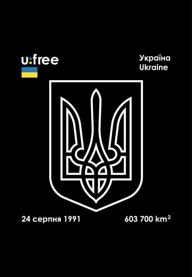 Футболка чоловіча чорна з принтом "Герб", 3XL | Зображення 1