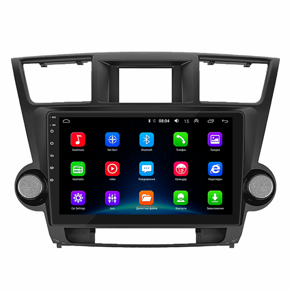 Штатная магнитола 10" Lesko для Toyota Highlander II (U40) Рестайлинг 2010-2013  2/32Gb/ 4G/ Wi-Fi Тойота | Зображення 1