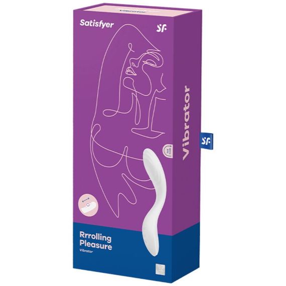 Вібратор із перлинною стимуляцією точки G Satisfyer Rrrolling Pleasure White | Зображення 4