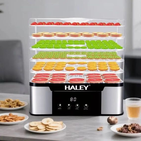 Електросушарка для овочів і фруктів HALEY HY-9802, дегідратор для продуктів | Зображення 1