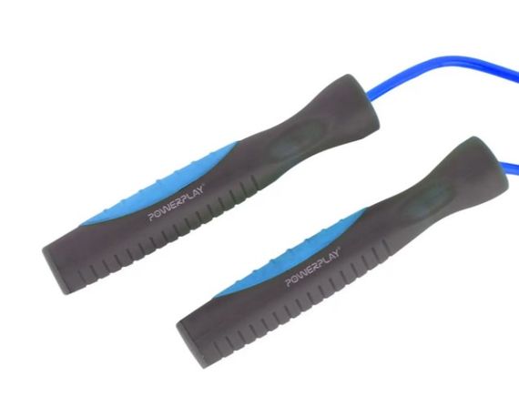 Скакалка PowerPlay 4204 Classic Jump Rope Блакитна 2,7 м (PP_4204_Blue) | Зображення 2
